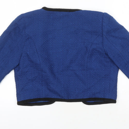 H&M Womens Blue Jacket Blazer Size 12