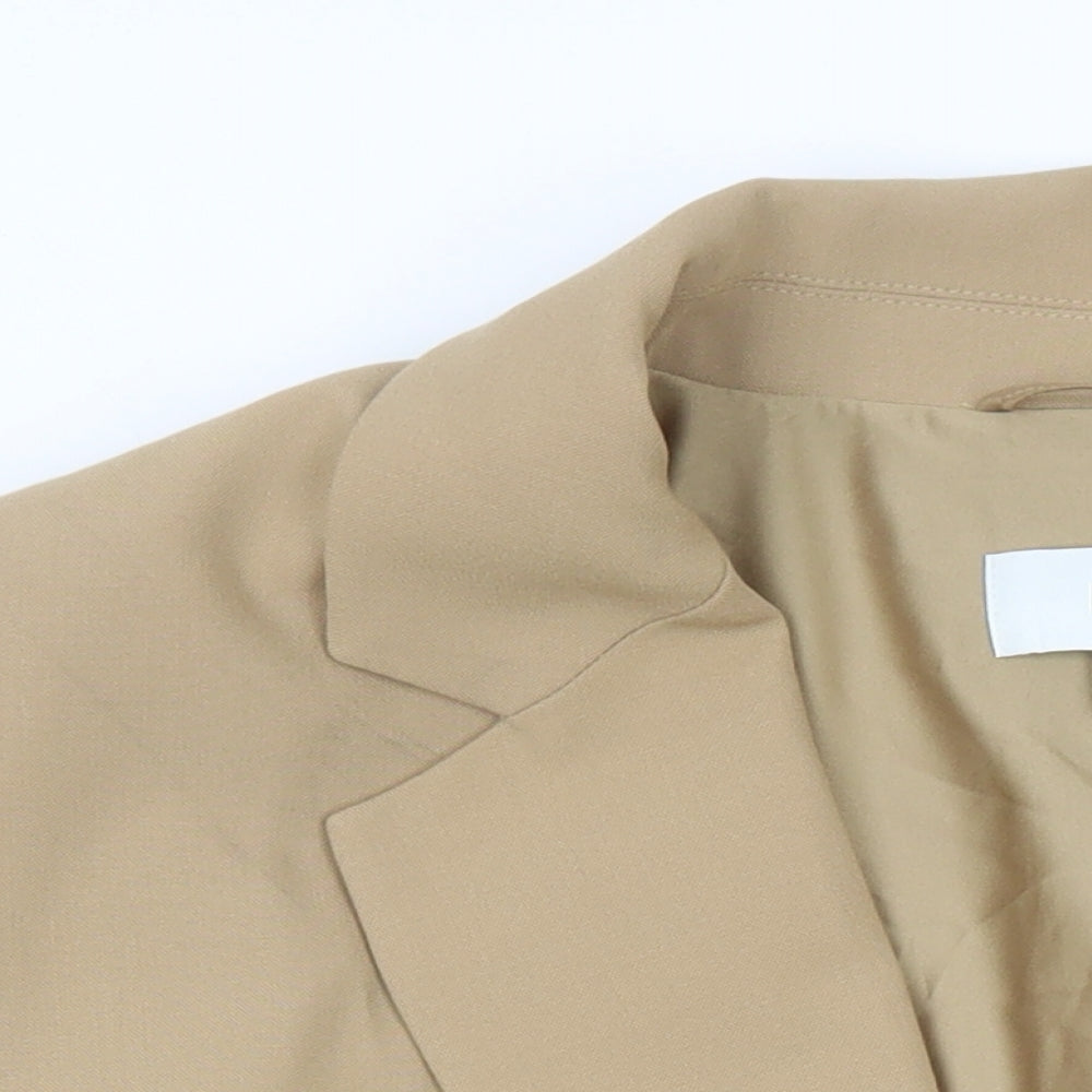 M&S Womens Beige Jacket Blazer Size 24