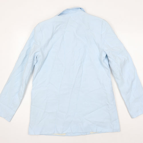 H&M Womens Blue Jacket Blazer Size 10