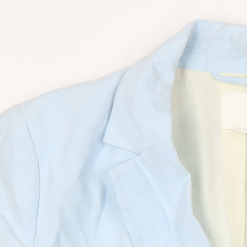 H&M Womens Blue Jacket Blazer Size 10