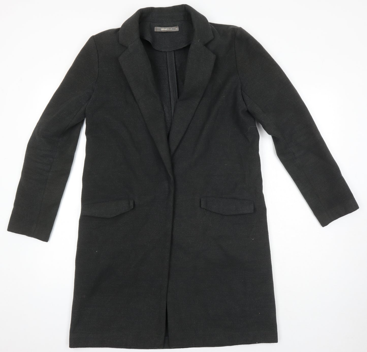 Gina Tricot Womens Grey Overcoat Coat Size 12