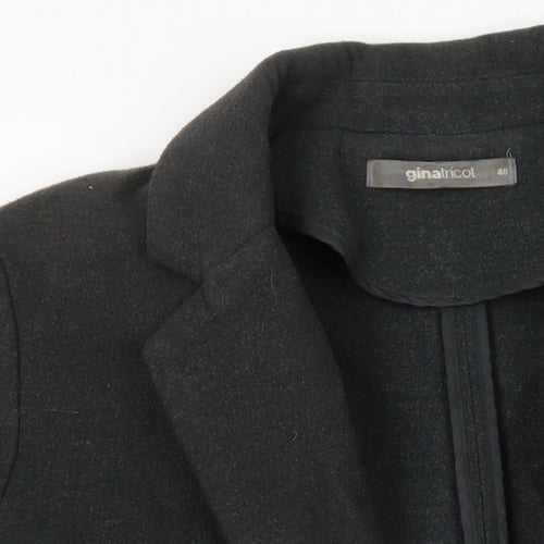 Gina Tricot Womens Grey Overcoat Coat Size 12