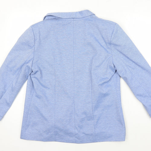 Miss Selfridge Womens Blue Jacket Blazer Size 14