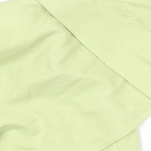 Bershka Womens Green Herringbone Jacket Blazer Size L