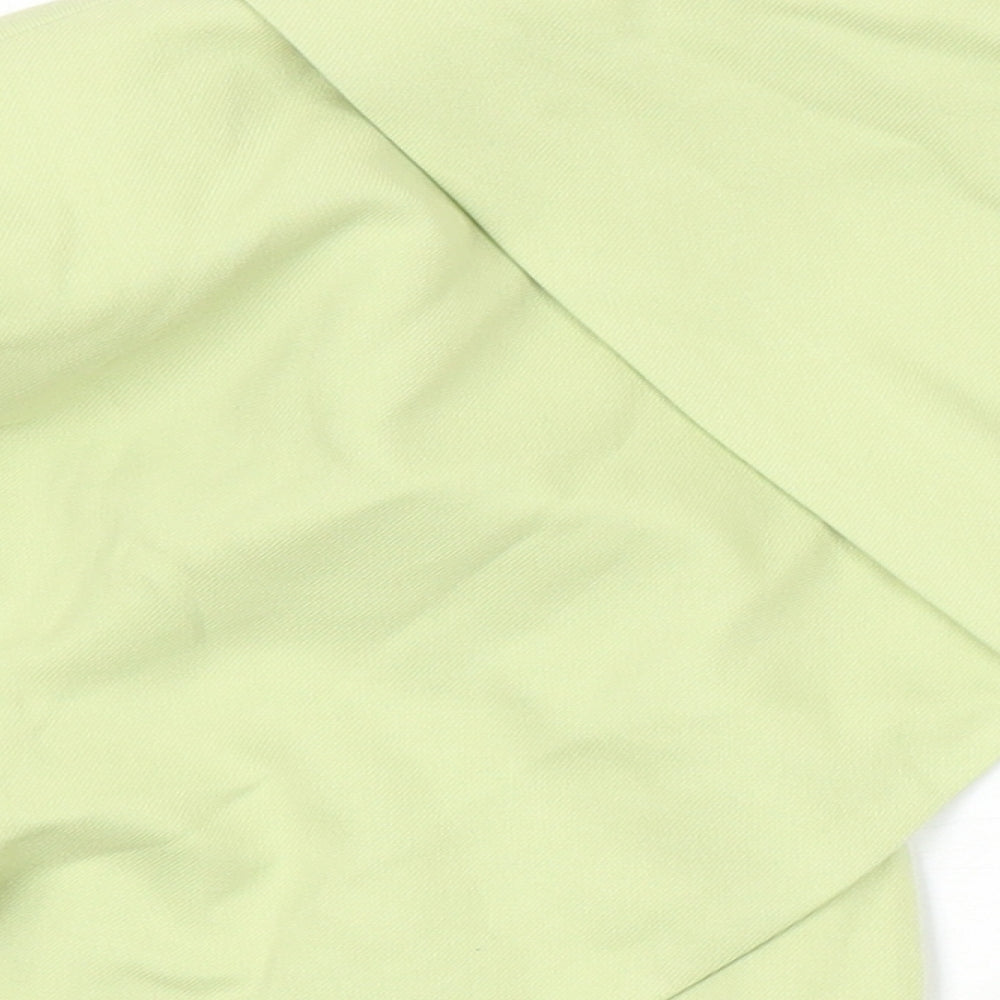 Bershka Womens Green Herringbone Jacket Blazer Size L