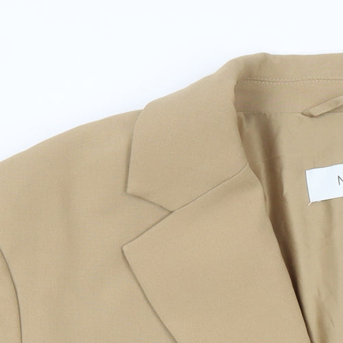 M&S Womens Beige Jacket Blazer Size 14