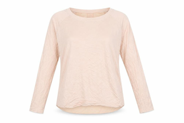 Forever 21 Womens Pink Polyester Basic T-Shirt Size L Round Neck