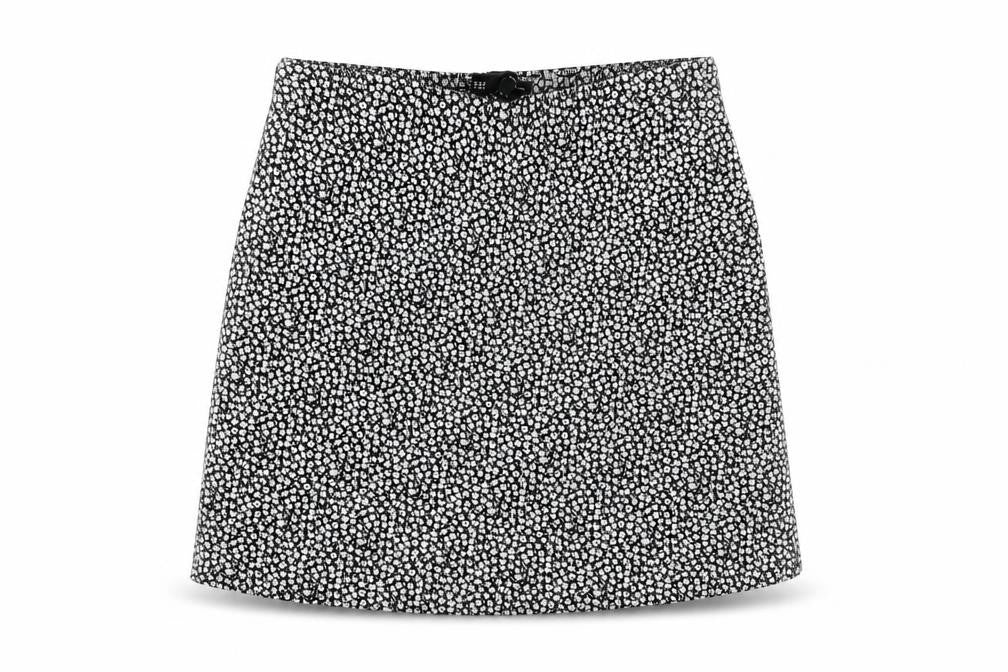 ASOS Womens Black Floral Viscose Mini Skirt Size 8