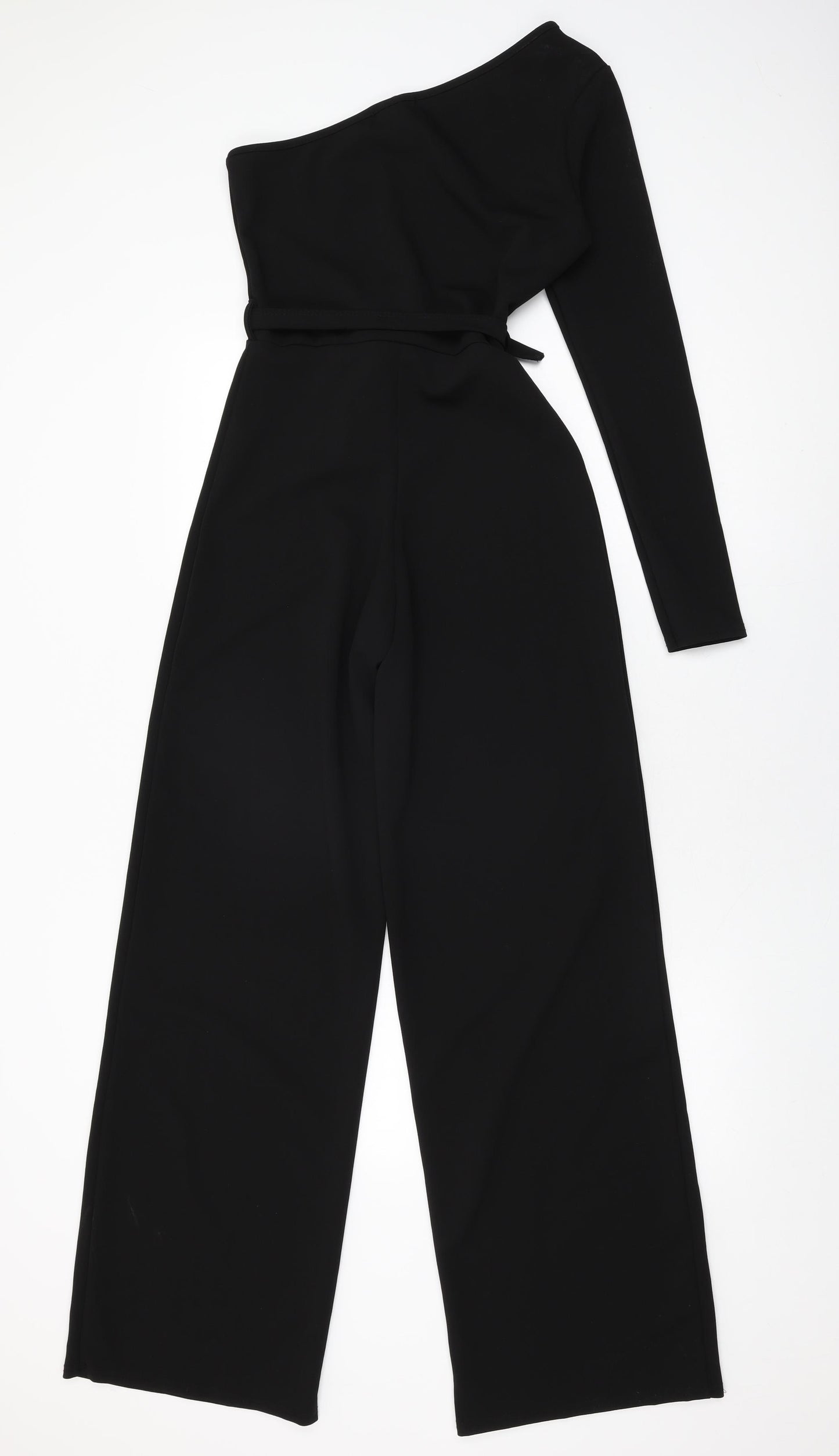 I SAW IT FIRST Womens Black Polyester Jumpsuit One-Piece Size 10 L33 in Pullover