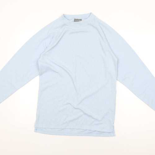 Trespass Mens Blue Polyester T-Shirt Size M Round Neck