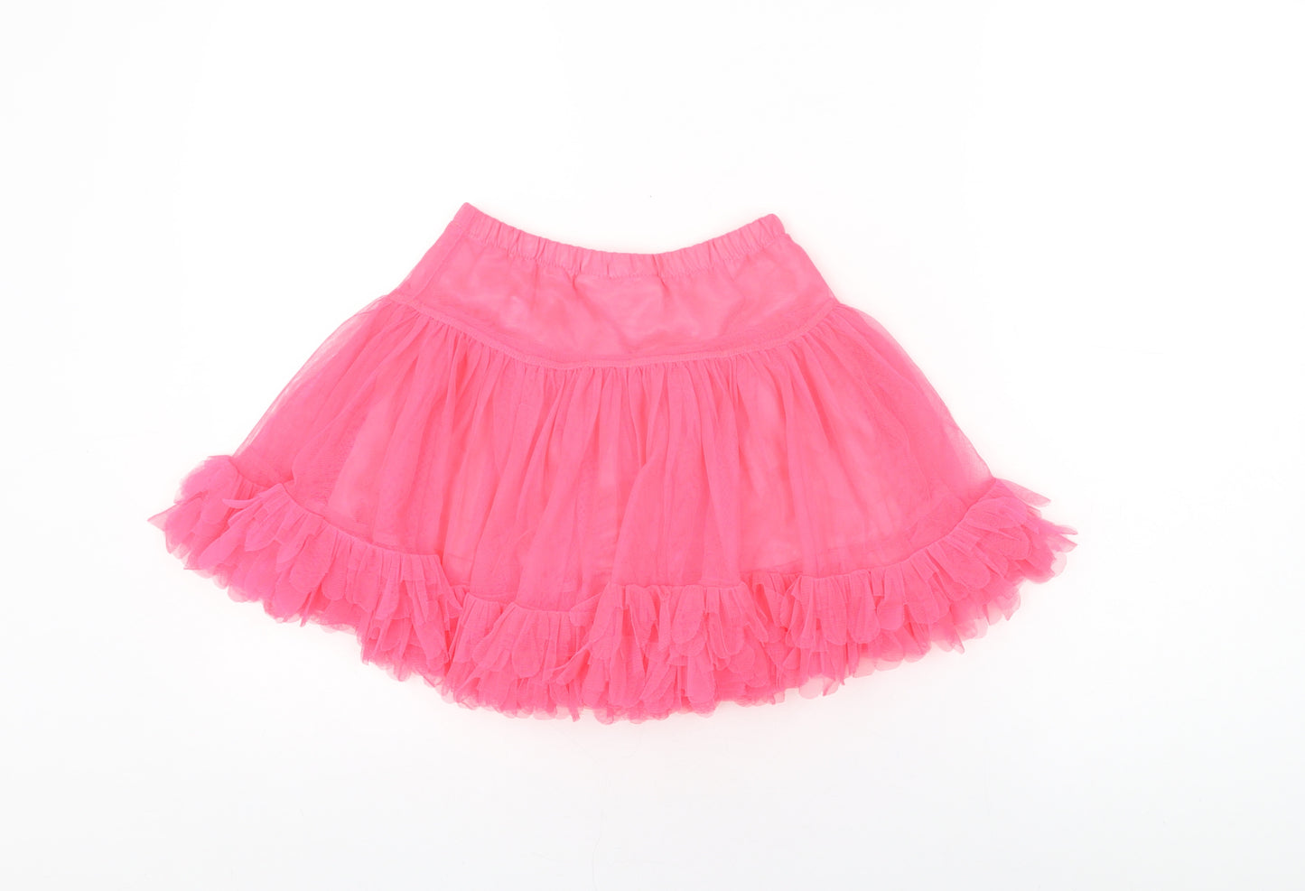 Nula Bug Girls Pink Polyester Skater Skirt Size 6 Years Regular Pull On