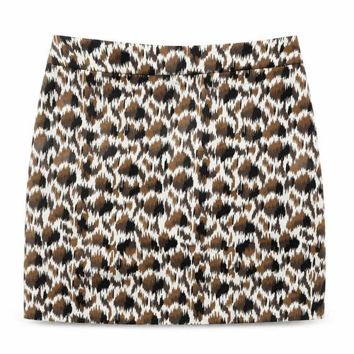 Valerie Bertinelli Womens White Geometric Cotton Mini Skirt Size 4 Zip