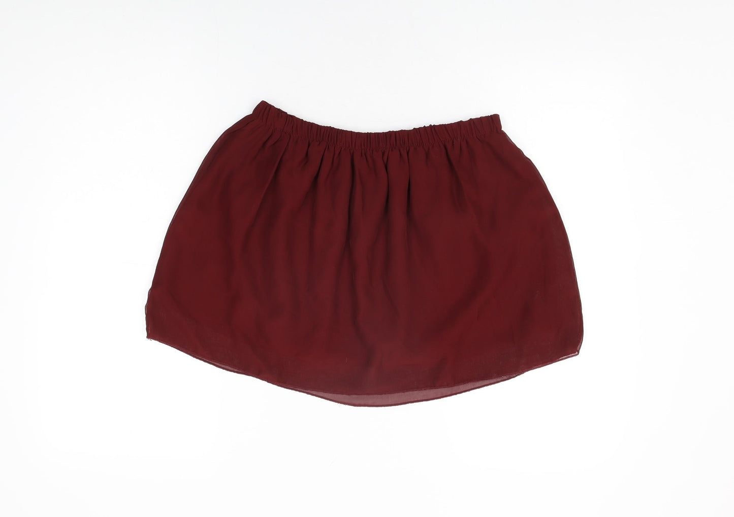 Missguided Womens Red Polyester Mini Skirt Size S - Size S/M