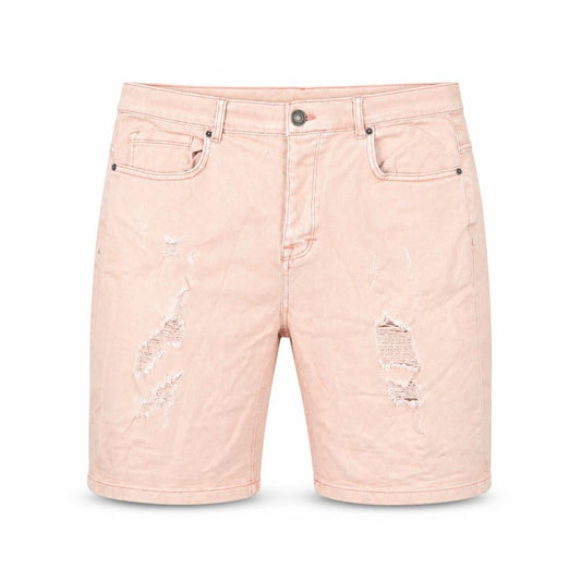 Denim & Co. Mens Pink Cotton Bermuda Shorts Size 38 in L11 in Regular Button