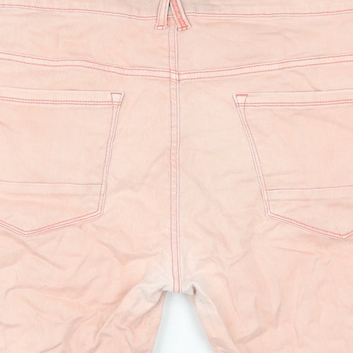 Denim & Co. Mens Pink Cotton Bermuda Shorts Size 38 in L11 in Regular Button