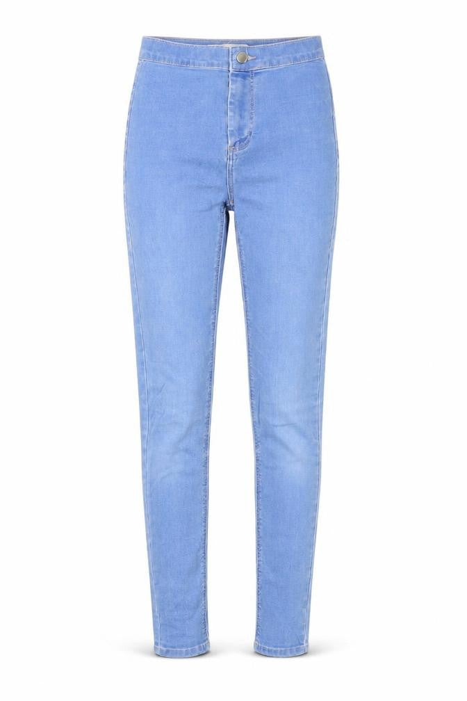 Topshop Womens Blue Cotton Skinny Jeans Size 25 in L32 in Regular Zip
