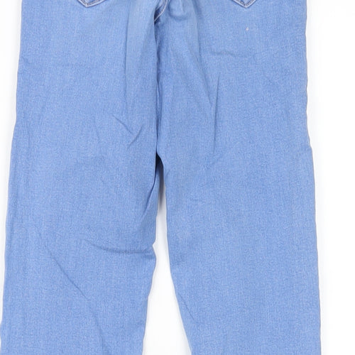 Topshop Womens Blue Cotton Skinny Jeans Size 25 in L32 in Regular Zip