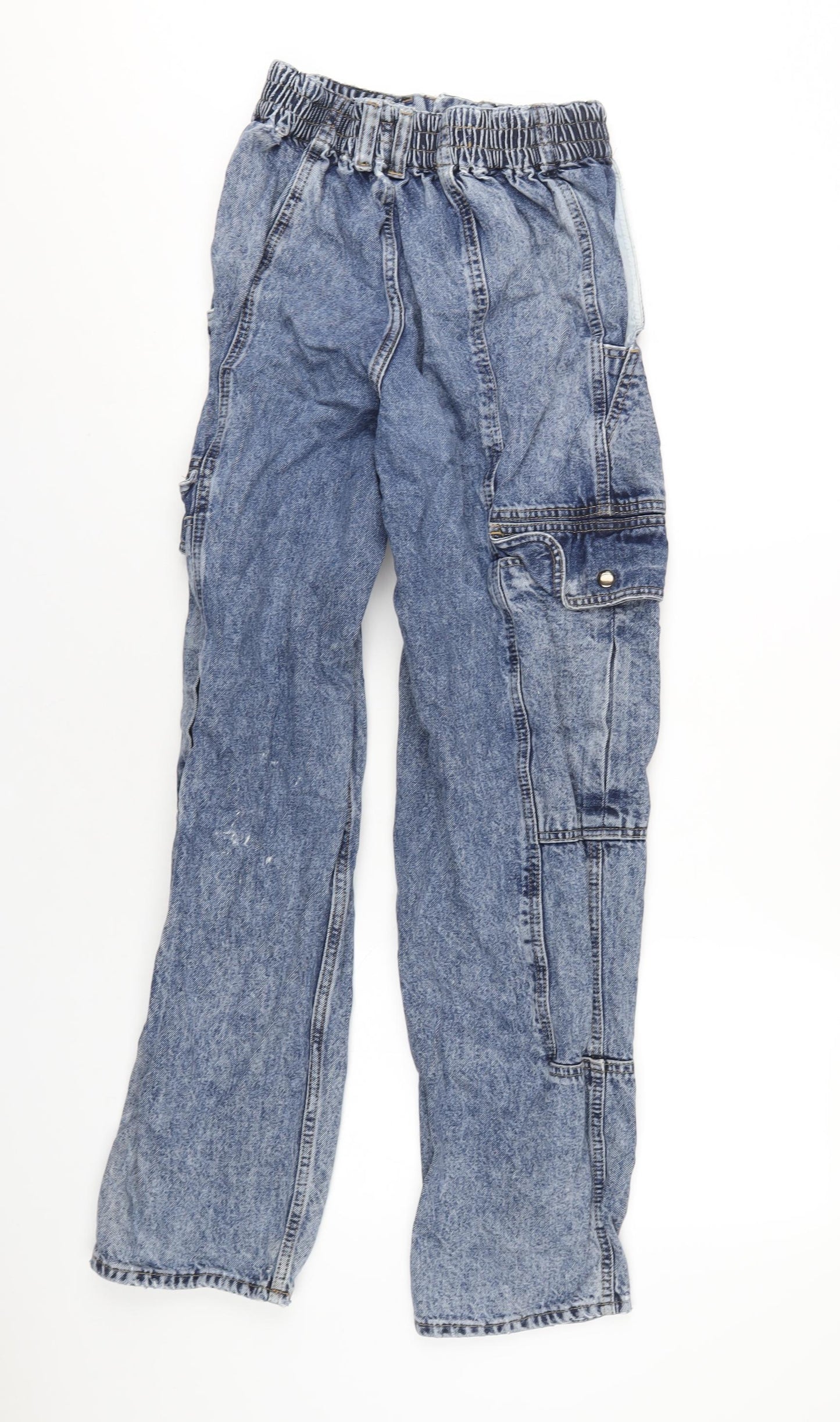 BDG Womens Blue Cotton Straight Jeans Size 28 in L32 in Regular Zip