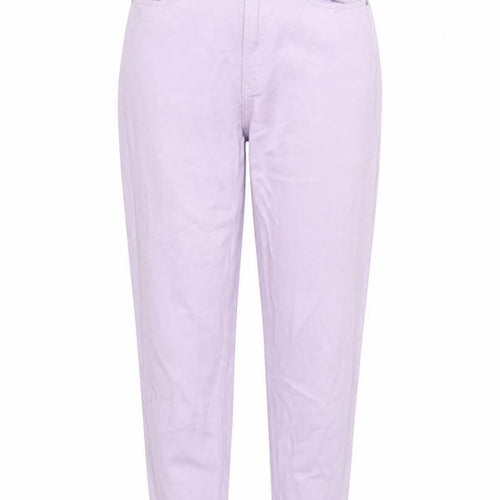 H&M Womens Purple Cotton Mom Jeans Size 10 L29 in Regular Zip