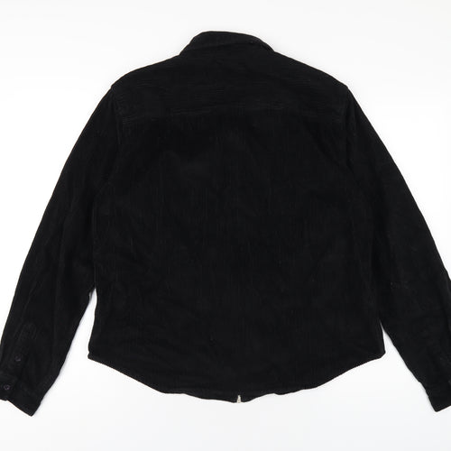 The Idle Man Mens Black Jacket Size L Zip