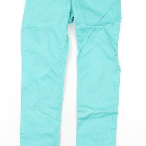 Johnnie B Womens Green Cotton Skinny Jeans Size 24 in L29 in Regular Zip