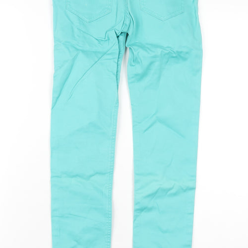 Johnnie B Womens Green Cotton Skinny Jeans Size 24 in L29 in Regular Zip