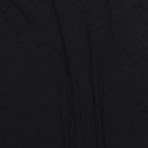 Marks and Spencer Womens Black Cotton A-Line Size 20 One Shoulder Pullover