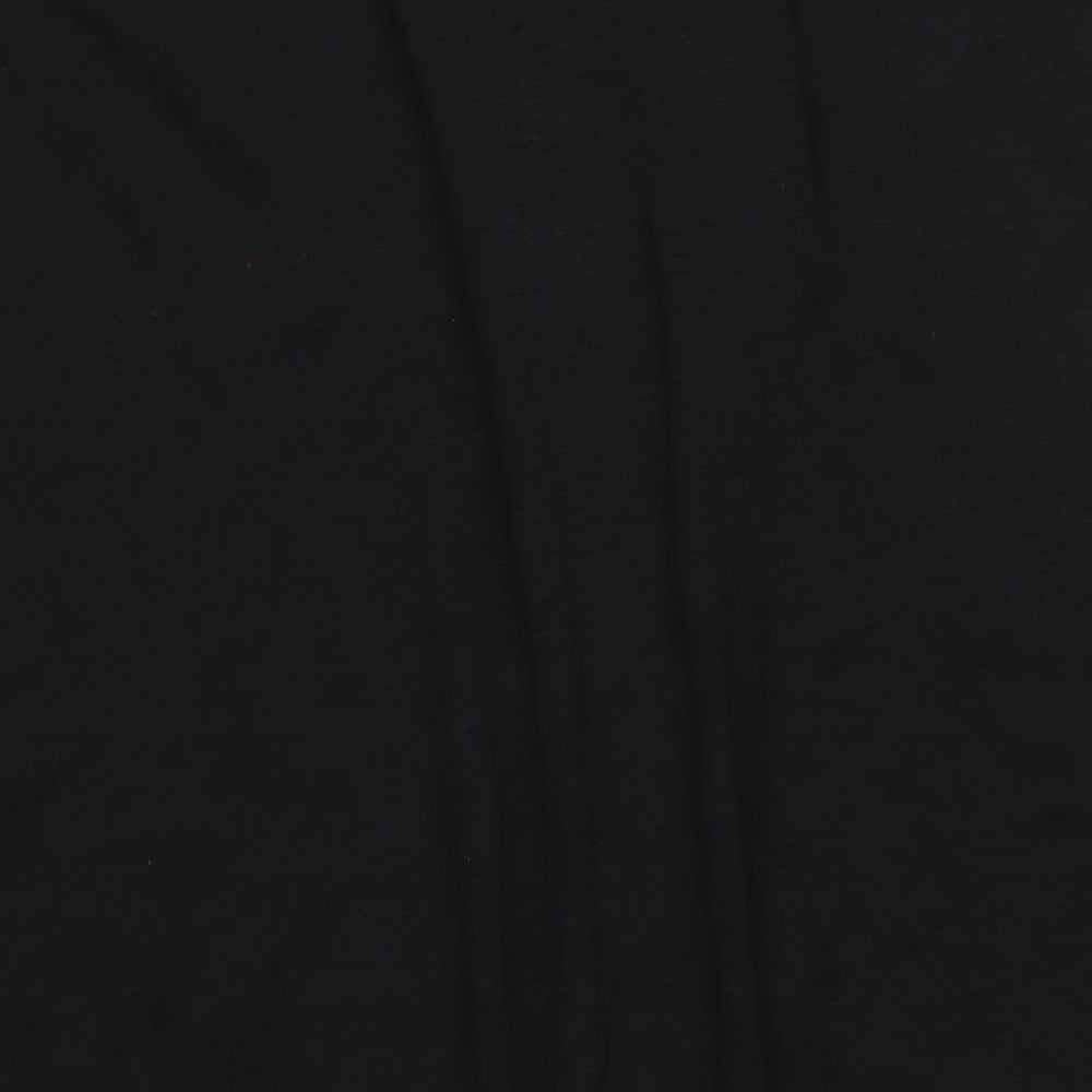 Marks and Spencer Womens Black Cotton A-Line Size 20 One Shoulder Pullover