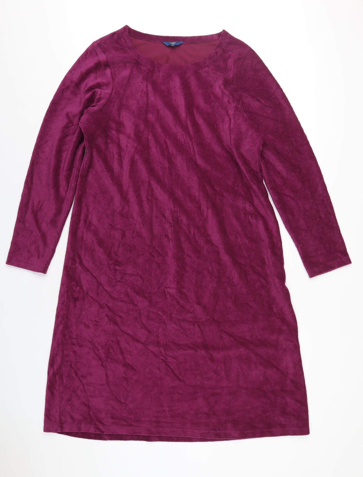 Cotton Traders Womens Purple Polyester A-Line Size 18 Round Neck Pullover