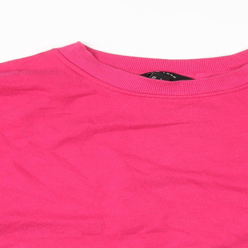 New Look Womens Pink Polyester Pullover Sweatshirt Size 8 Pullover