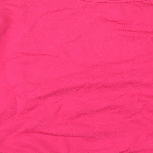 New Look Womens Pink Polyester Pullover Sweatshirt Size 8 Pullover