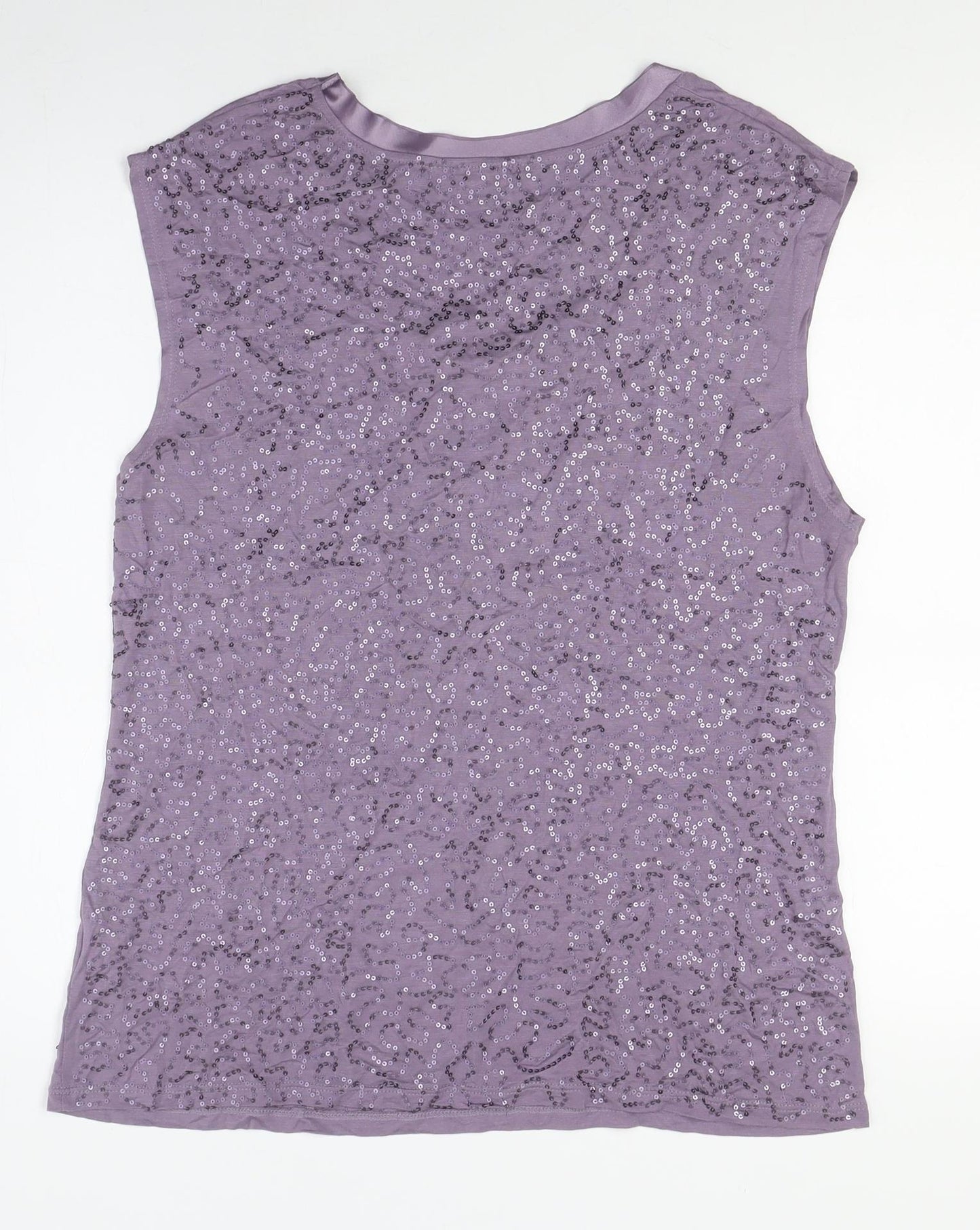 Lakeland Women's Purple Sequin Tank Top Size 18