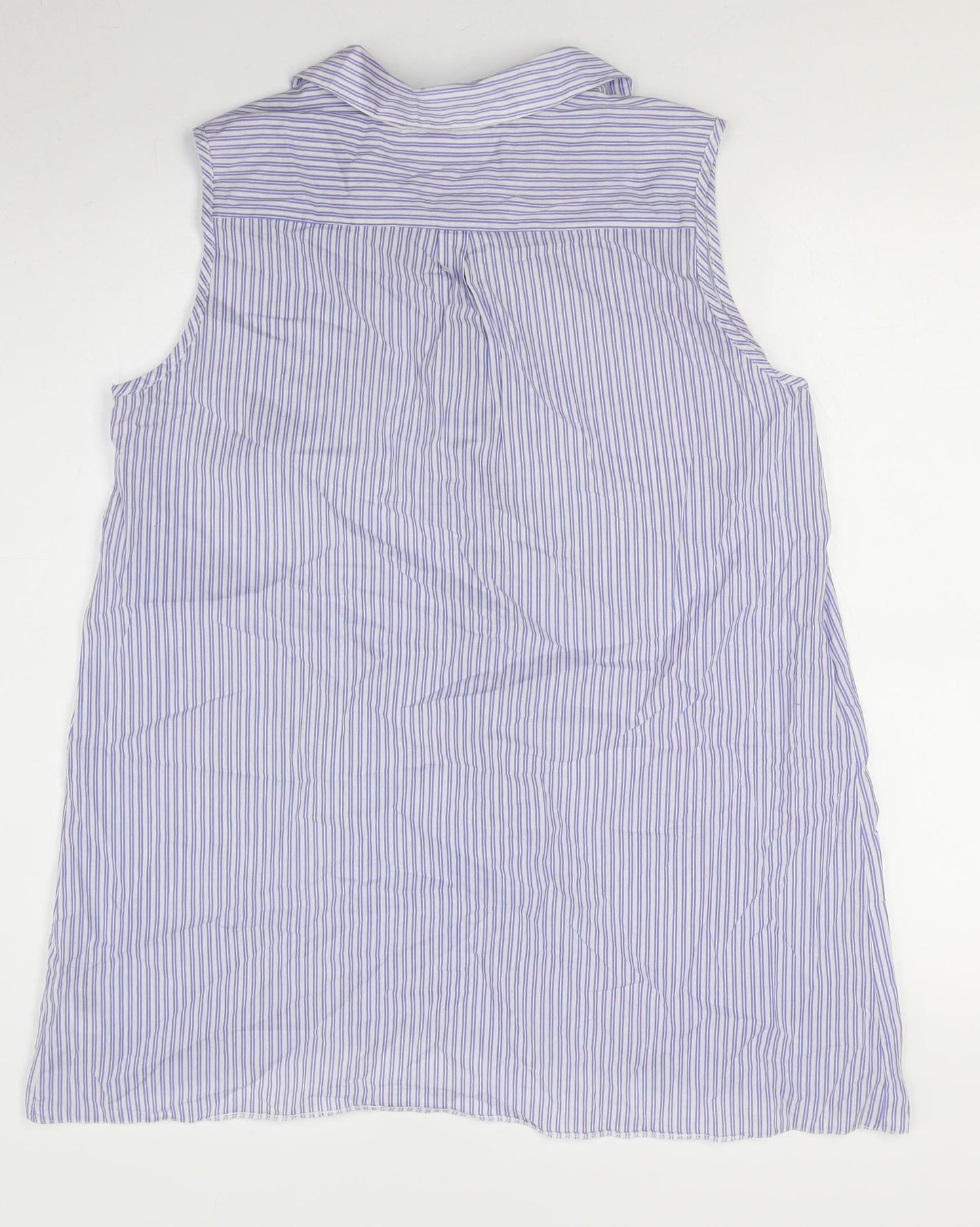 Wallis Women's Multicoloured Striped Sleeveless Shirt M
