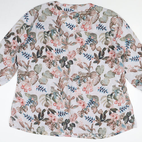 Atlas for Women Floral Tunic Blouse, Multicoloured, Size 27