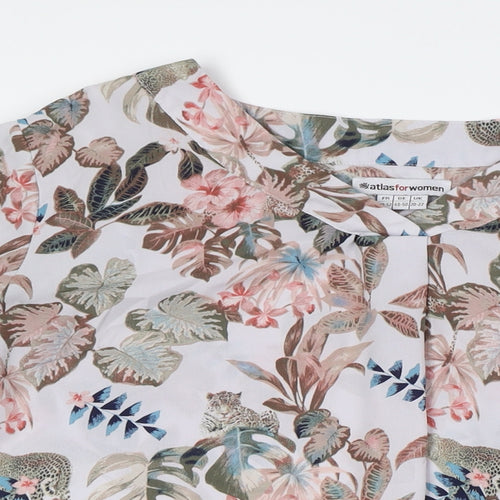 Atlas for Women Floral Tunic Blouse, Multicoloured, Size 27