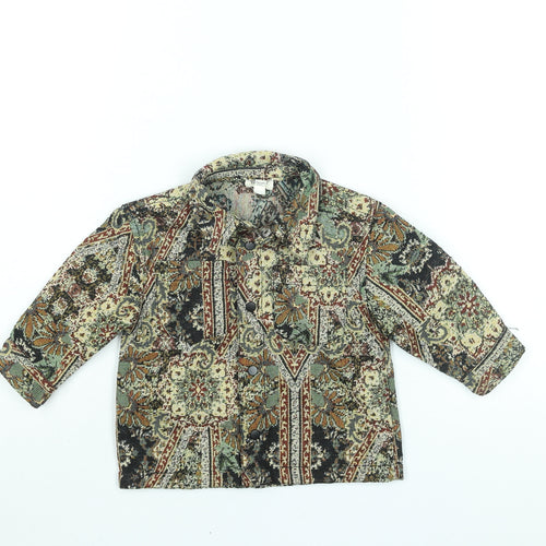 River Island Boys Multicoloured Geometric Jacket Size 9-12 Months Snap