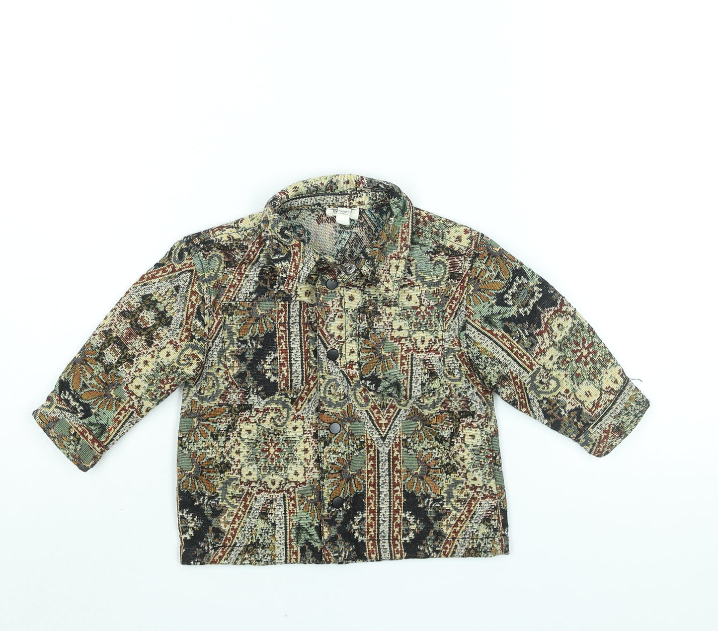 River Island Boys Multicoloured Geometric Jacket Size 9-12 Months Snap