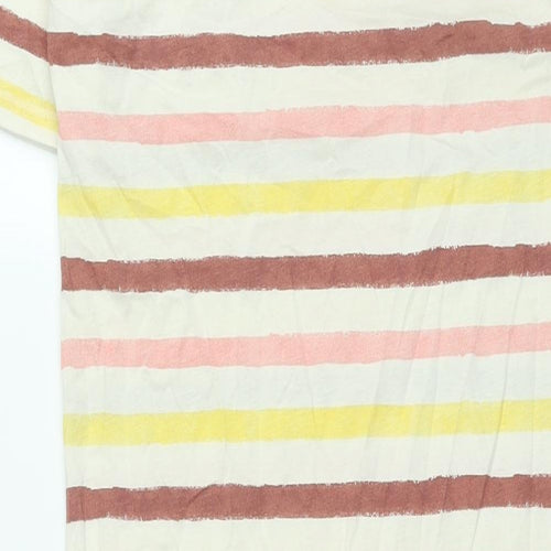 Marks and Spencer Womens Multicoloured Striped Cotton Top Dress Size S