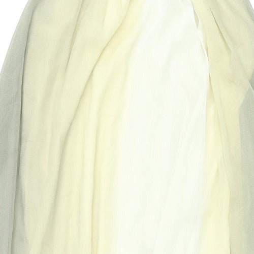 H&M Womens Beige Polyester Shift Size 10 Scoop Neck Pullover - Ombre
