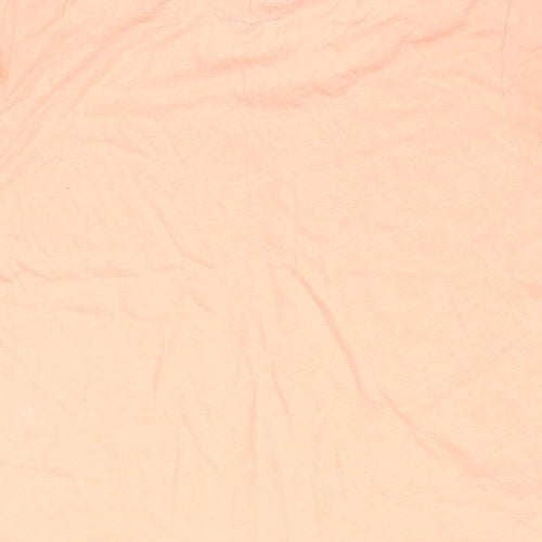 Jack Wills Womens Pink Cotton Basic T-Shirt Size 12 Round Neck - JW Print