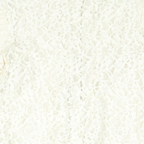 The White Company Womens Ivory Cotton Basic Button-Up Size 12 Collared