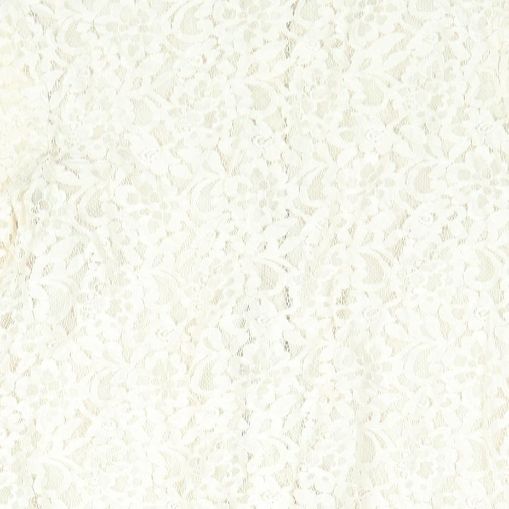 The White Company Womens Ivory Cotton Basic Button-Up Size 12 Collared