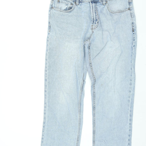 Maine New England Womens Blue Cotton Straight Jeans Size 34 in L28 in Regular Zip
