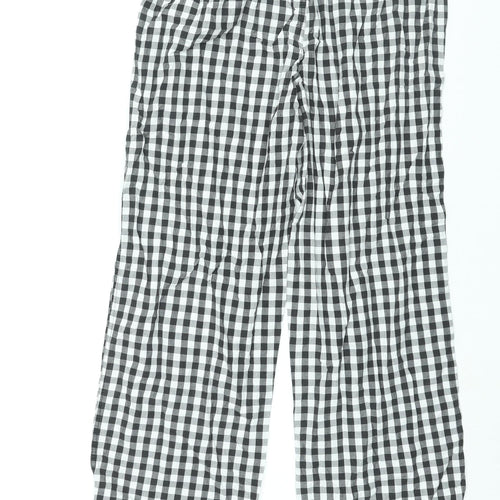 Calvin Klein Mens Black Gingham Cotton Pyjama Pants Size M Drawstring - Logo