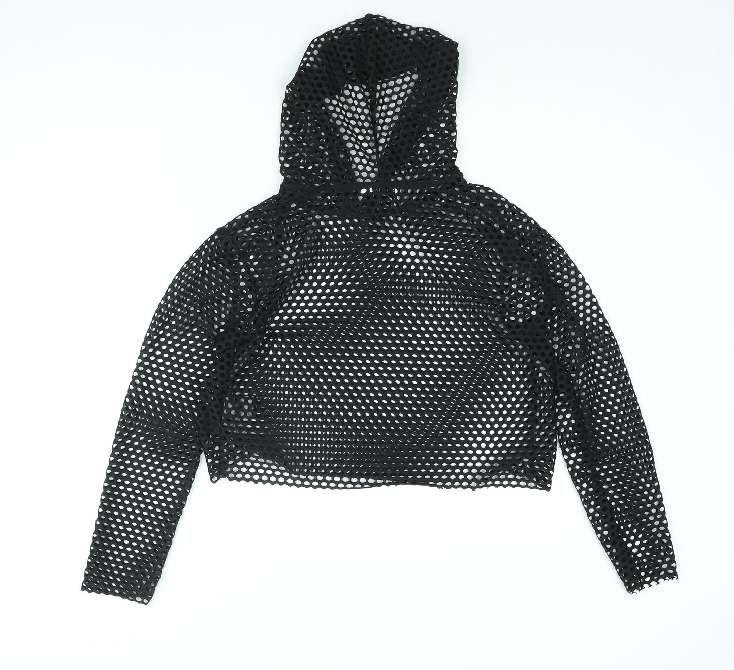 Urban Outfitters Womens Black Polyester Pullover Hoodie Size M Pullover - Fishnet