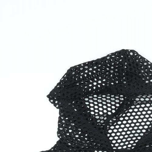 Urban Outfitters Womens Black Polyester Pullover Hoodie Size M Pullover - Fishnet