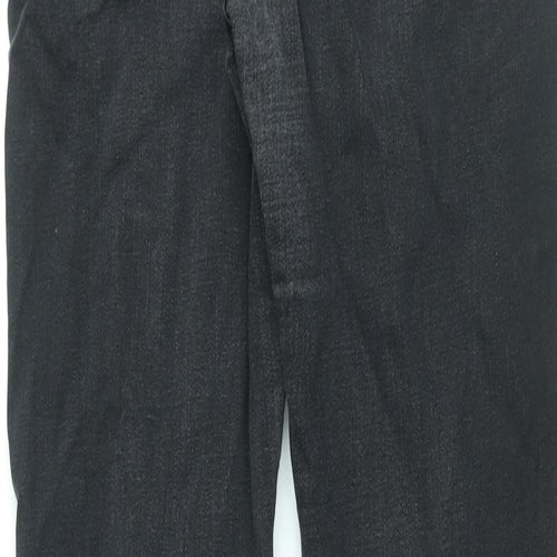 Autograph Womens Black Cotton Skinny Jeans Size 14 L30 in Regular Zip