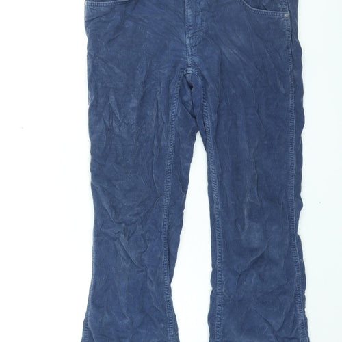 Pepe Jeans Womens Blue Cotton Trousers Size 27 in L32 in Regular Zip