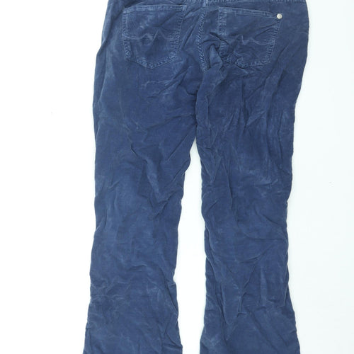 Pepe Jeans Womens Blue Cotton Trousers Size 27 in L32 in Regular Zip