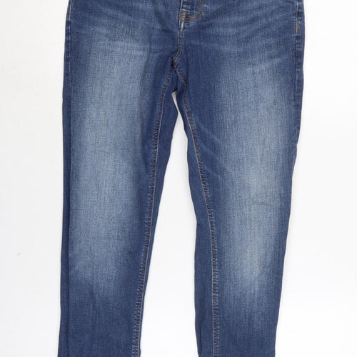ASOS Mens Blue Cotton Blend Skinny Jeans Size 30 in L30 in Regular Zip